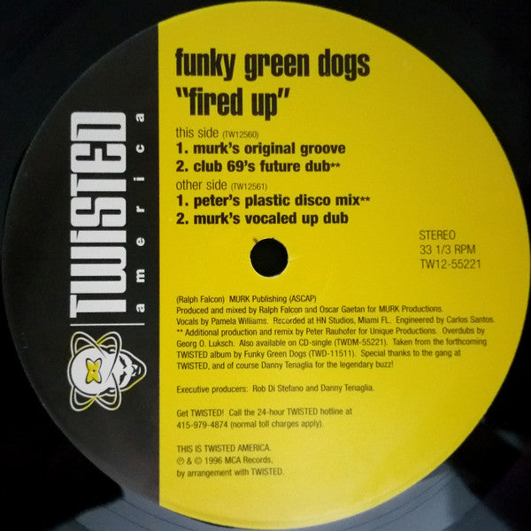 Funky Green Dogs : Fired Up! (2x12")