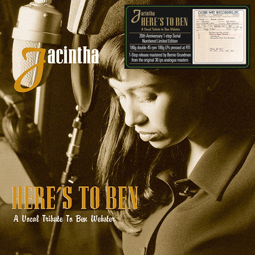 Jacintha : Here's To Ben. A Vocal Tribute To Ben Webster (2x12", Album, Ltd, Num, 1-S)