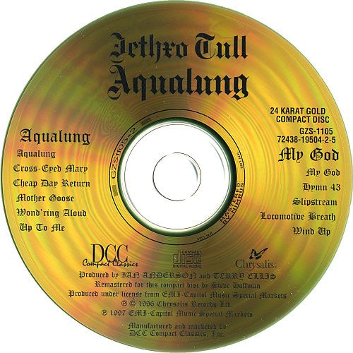 Jethro Tull : Aqualung (CD, Album, RE, RM, 24K)