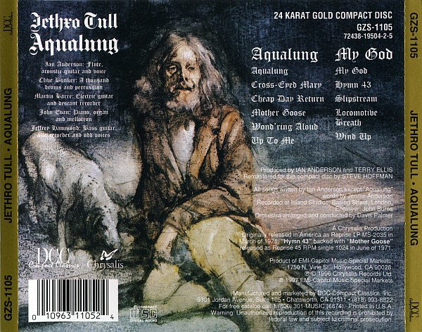 Jethro Tull : Aqualung (CD, Album, RE, RM, 24K)