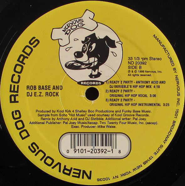 Rob Base & DJ E-Z Rock : Ready 2 Party (12")