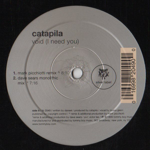 Catapila : Void (I Need You) (12")