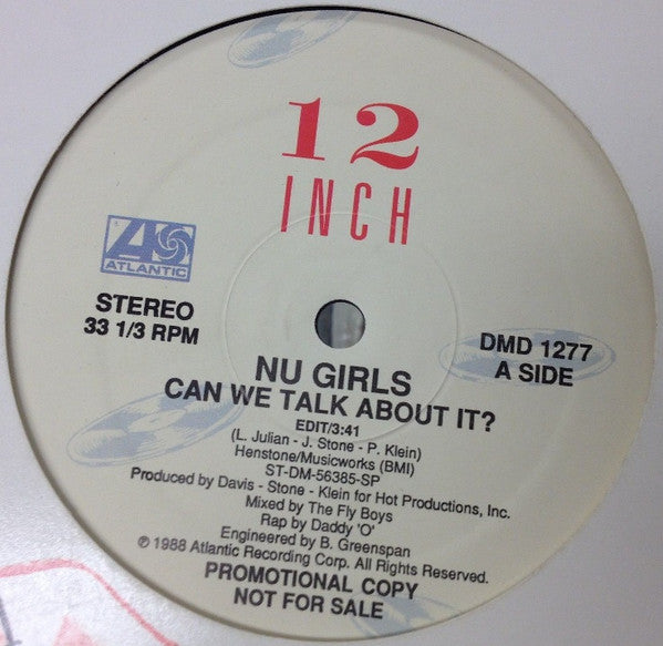 Nu Girls : Can We Talk About It? (12", Promo)
