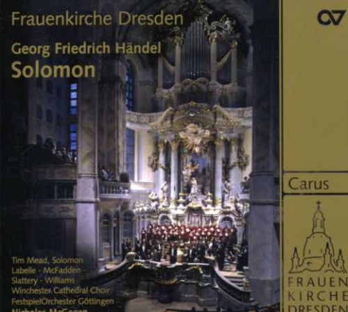 the album cover for G.F. Handel - Solomon