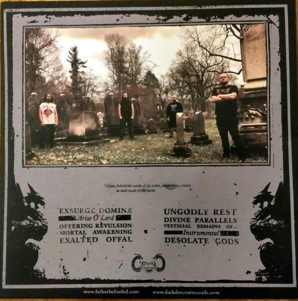 Father Befouled : Desolate Gods (12", Album, Oxb)