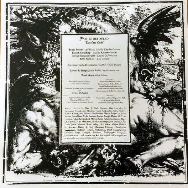 Father Befouled : Desolate Gods (12", Album, Oxb)