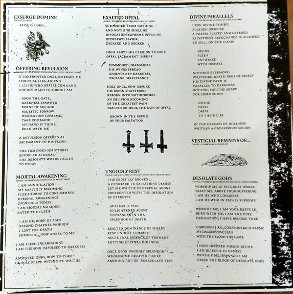 Father Befouled : Desolate Gods (12", Album, Oxb)