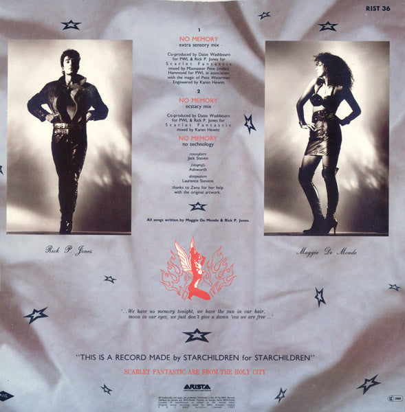 Scarlet Fantastic : No Memory (12", Ltd, Sca)