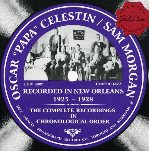 the album cover for Celestin/Morgan - Recorded in New Orleans 1925-1928
