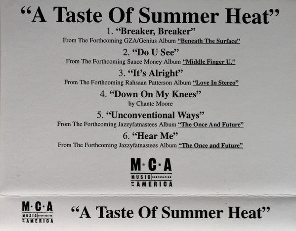 Various : A Taste Of Summer Heat (Cass, Promo, Smplr)