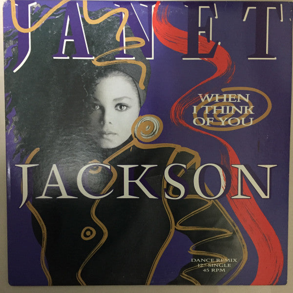 Janet Jackson : When I Think Of You (Dance Remix) (12", Single, Bla)