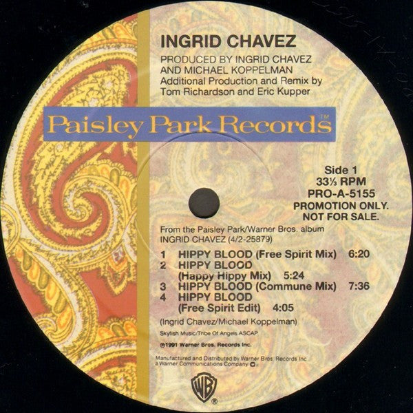 Ingrid Chavez : Hippy Blood (12", Promo)
