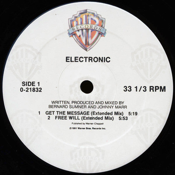 Electronic : Get The Message (12", Maxi)