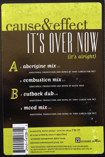 Cause & Effect : It's Over Now (It's Alright) (12")