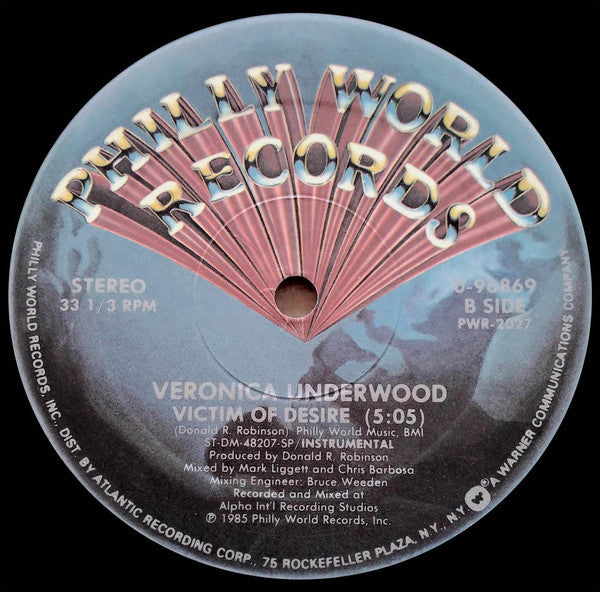 Veronica Underwood : Victim Of Desire (12")