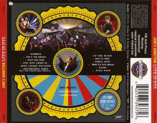 Jane's Addiction : Live In NYC (CD, Album + DVD)
