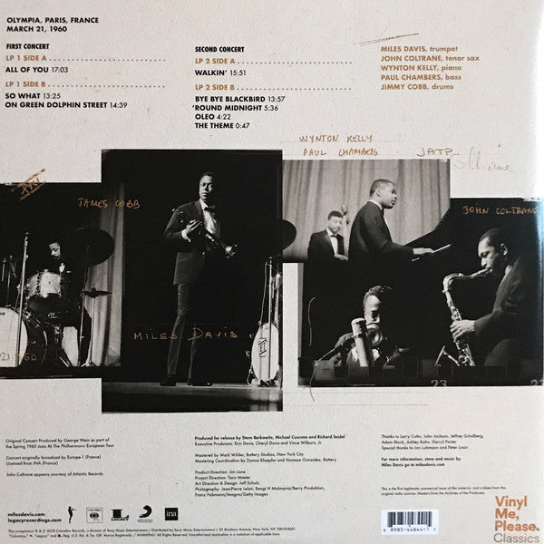 Miles Davis & John Coltrane : The Final Tour: Paris, March 21, 1960 (2xLP, Club, RE, RM, 180)