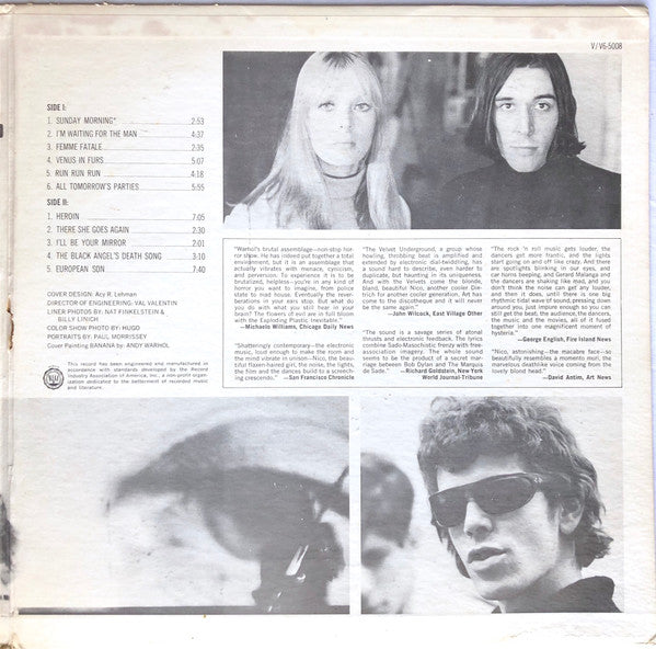 The Velvet Underground & Nico (3) : The Velvet Underground & Nico (LP, Album, RP, Eas)