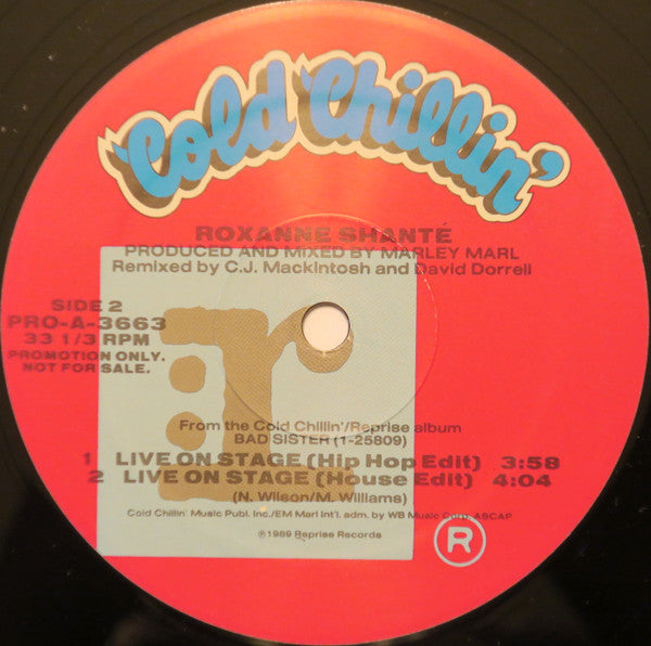 Roxanne Shanté : Live On Stage (12", Promo)