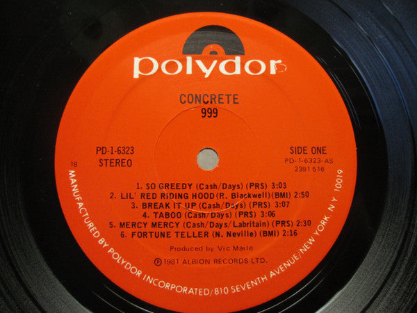 999 : Concrete (LP, Album, Pre)