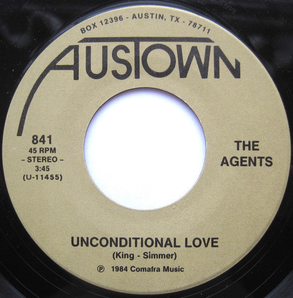 The Agents (10) : Space-Touch / Unconditional Love (7", Single)