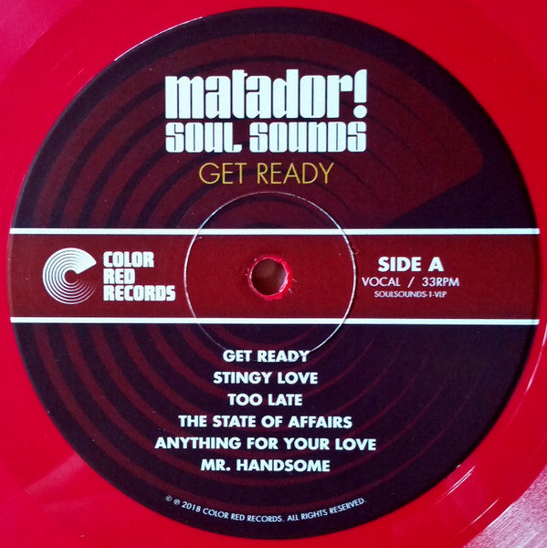 Matador! Soul Sounds : Get Ready (LP, Album, Ltd, Red)