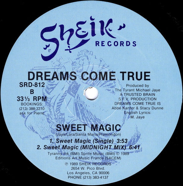 Dreams Come True (2) : Sweet Magic (12")