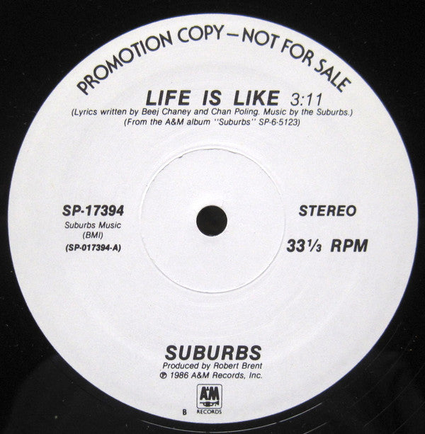 Suburbs* : Life Is Like (12", Single, Promo)
