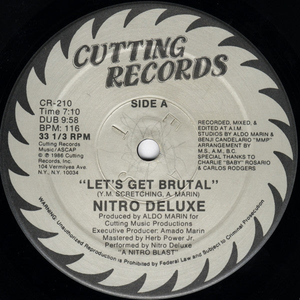 Nitro Deluxe : Let's Get Brutal (12", RP)