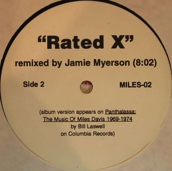 Miles Davis : Rated X (12")