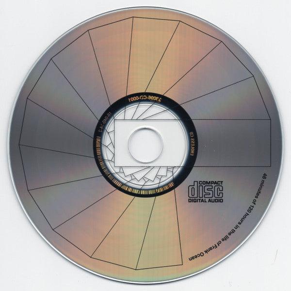 Frank Ocean : Endless (CD, Album, RM + DVD, Album)