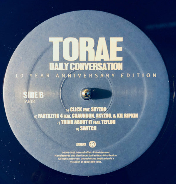 Torae : Daily Conversation - 10 Year Anniversary Edition (2xLP, Mixtape, RE)