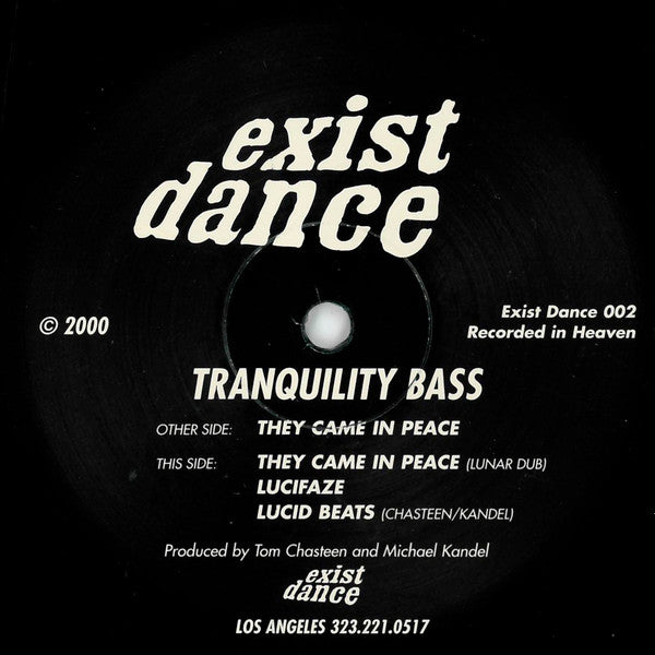 Tranquility Bass : They Came In Peace (12", RE)