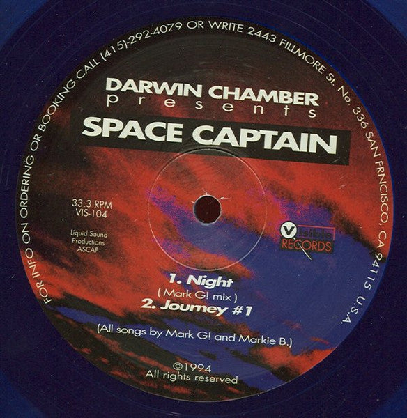 Darwin Chamber Presents Space Captain : Night / Journey # 1 (12", Blu)