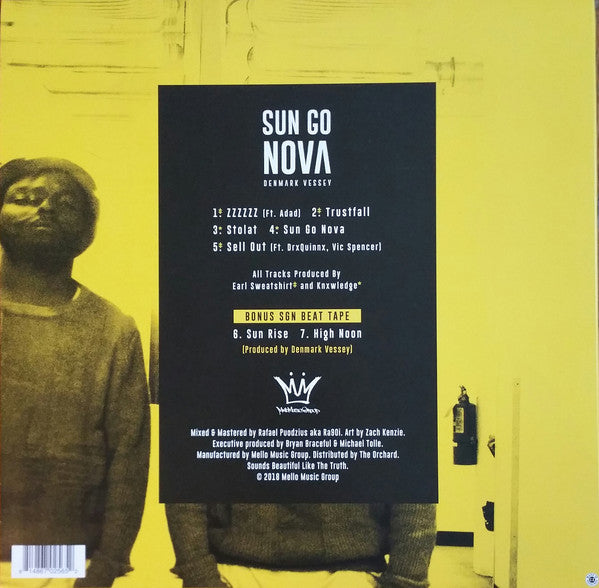 Denmark Vessey : Sun Go Nova (LP, Album, Yel)