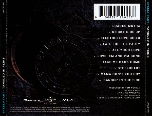 Steelheart : Tangled In Reins (CD, Album, RE)