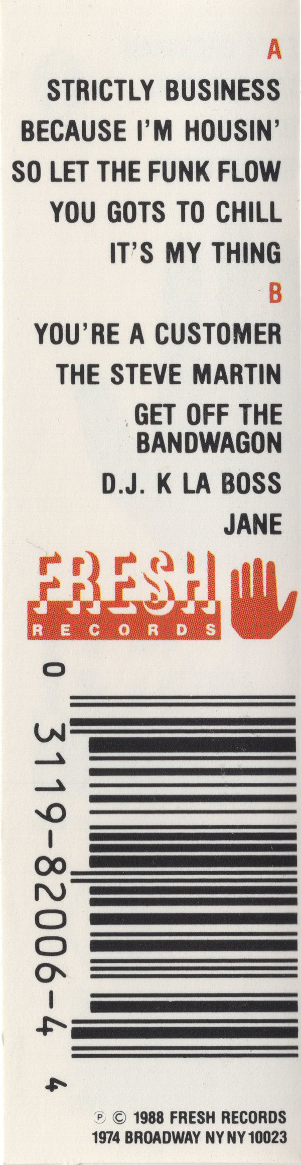 EPMD : Strictly Business (Cass, Album, Whi)