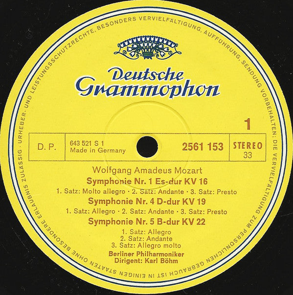 Wolfgang Amadeus Mozart – Karl Böhm, Berlin Philharmonic Orchestra* : 46 Symphonies (15xLP, Comp + Box)