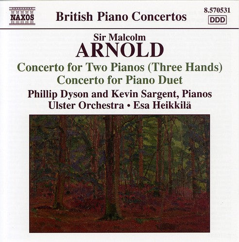 the album cover for Phillip Dyson - Concerto for Two Pianos (Three Hands) Concertos
