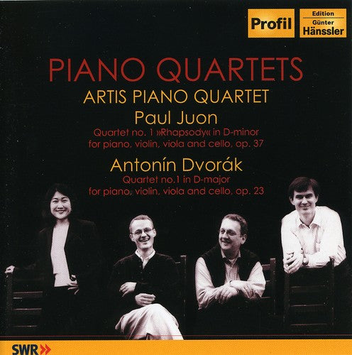 the album cover for Artis Piano Quartet - Quartet 1 Rhapsody Op 37 / Quartet 1 Op 23