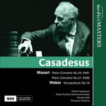 the album cover for MOZART/WEBER - Piano Concerto 24 / Piano Concerto 27 / Konzertstu