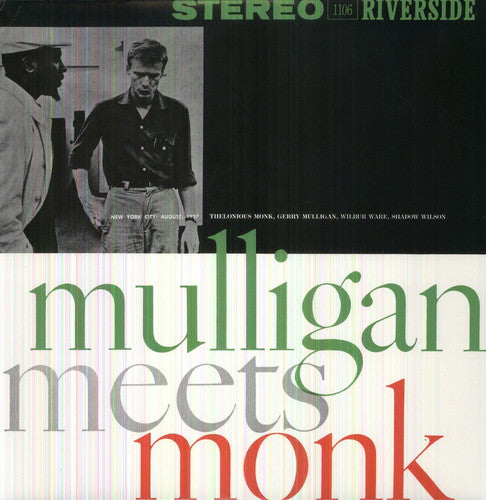 the album cover for Gerry Mulligan/Thelonious Monk - Mulligan Meets Monk