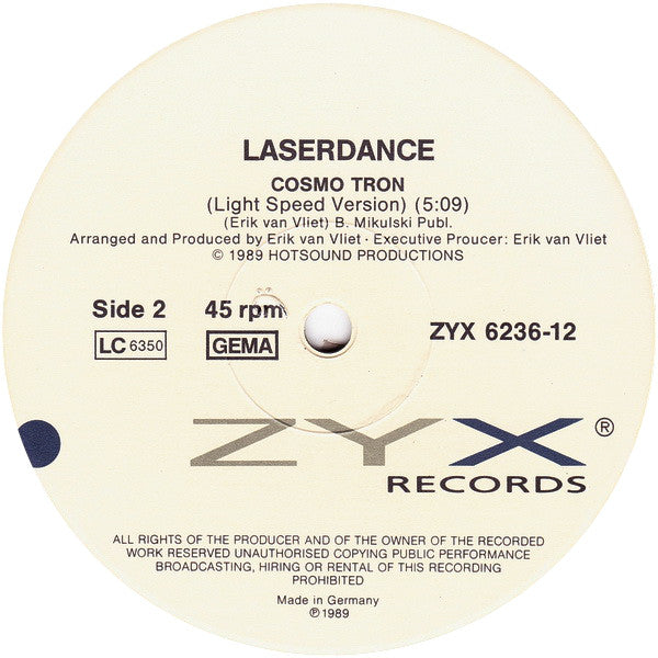 Laserdance : Cosmo Tron (12")