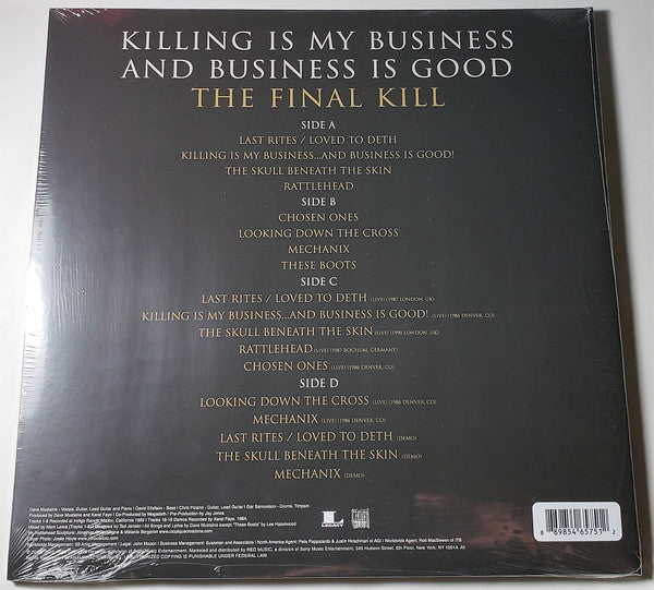 Megadeth : Killing Is My Business And Business Is Good (The Final Kill) (LP, Album, RM, Whi + LP, Whi + Ltd, RE)