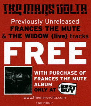 The Mars Volta : Frances The Mute (CD, Single, Promo)