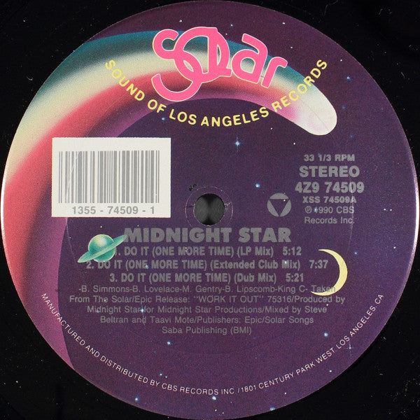 Midnight Star : Do It (One More Time) (12")
