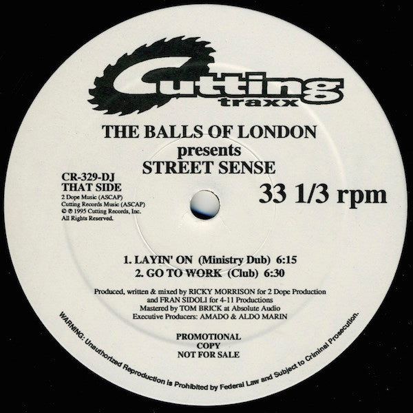 The Balls Of London : Street Sense (12", Promo)