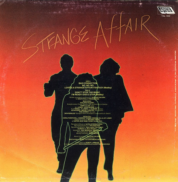 Strange Affair : Strange Affair (LP, Album)