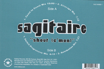 Sagitaire : Shout (C'mon) (12")