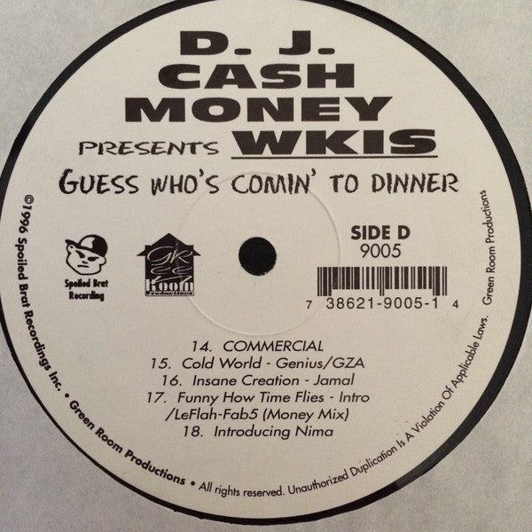 DJ Cash Money : Guess Who's Comin' To Dinner (2xLP)